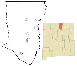 Location of Vadito, New Mexico
