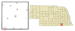 Location of Byron, Nebraska