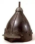 Black Mongolian helmet
