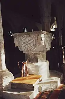Image 28The font of St Nonna's church, Altarnun (from Culture of Cornwall)