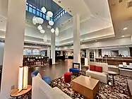 The lobby of the Hilton Garden Inn in Trussville, Alabama