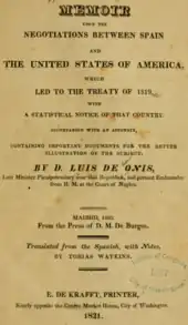 Black ink on yellowed white paper denoting the title, author, and publication information of the book