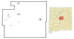 Location of Encino, New Mexico