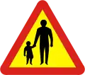 Pedestrians in the road