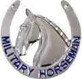 Military Horseman Identification Badge, awarded to eligible horsemen from the Caisson Platoon