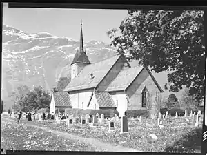 Side exterior view (c. 1950)