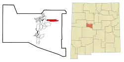 Location of Meadow Lake, New Mexico