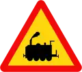 211a: Railway crossing gates without ahead