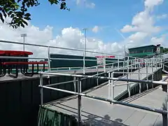 Ramp to left field line deck