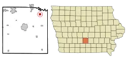 Location of Hartford, Iowa