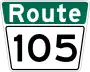 Route 105 marker