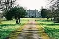 Herringston House from its entrance avenue.