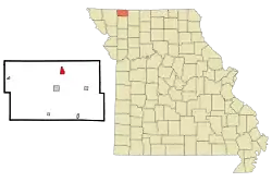Location of Irena, Missouri
