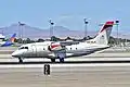 A FlyMex Fairchild Dornier 328-310 JET (XA-ALA) at McCarran International Airport.