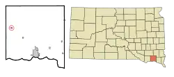 Location in Yankton County and the state of South Dakota