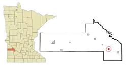 Location of Wood Lake, Minnesota