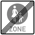 End pedestrian zone